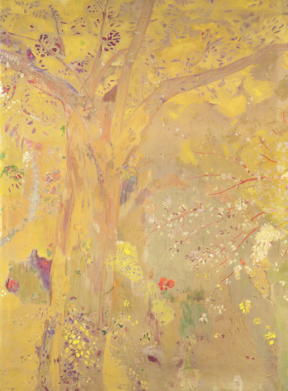 Arbre jaune (panneau décoratif pour la résidence Domecy), 1900-01 - Odilon Redon