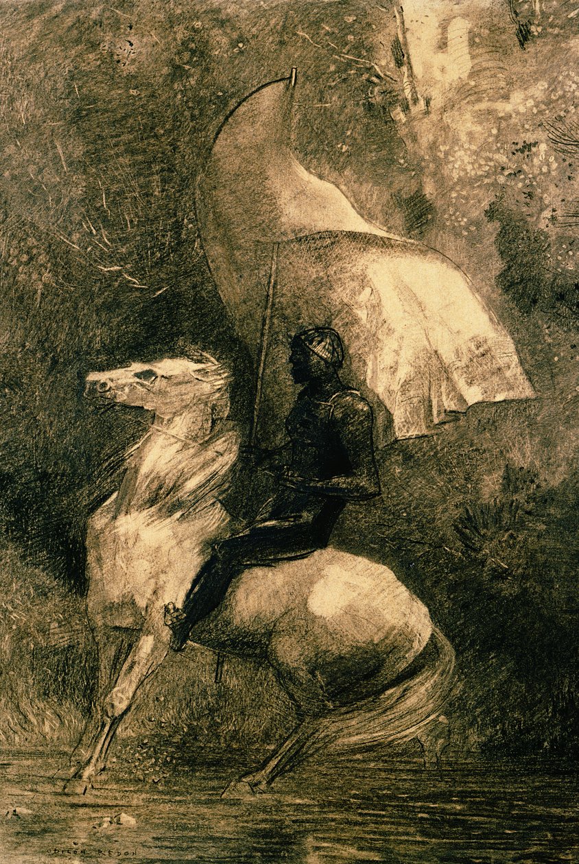 Un chevalier, c.1885 - Odilon Redon