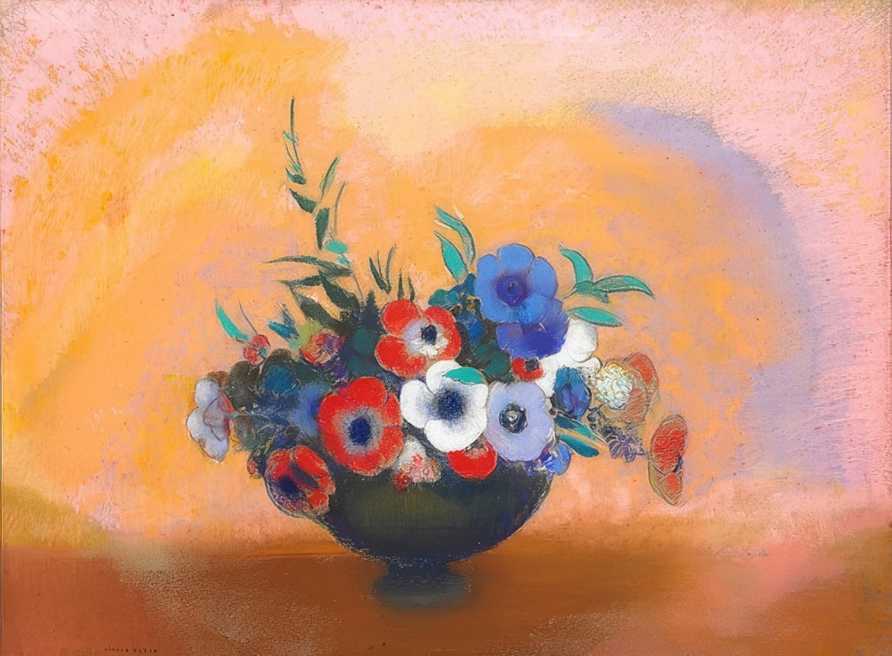 Anémones - Odilon Redon