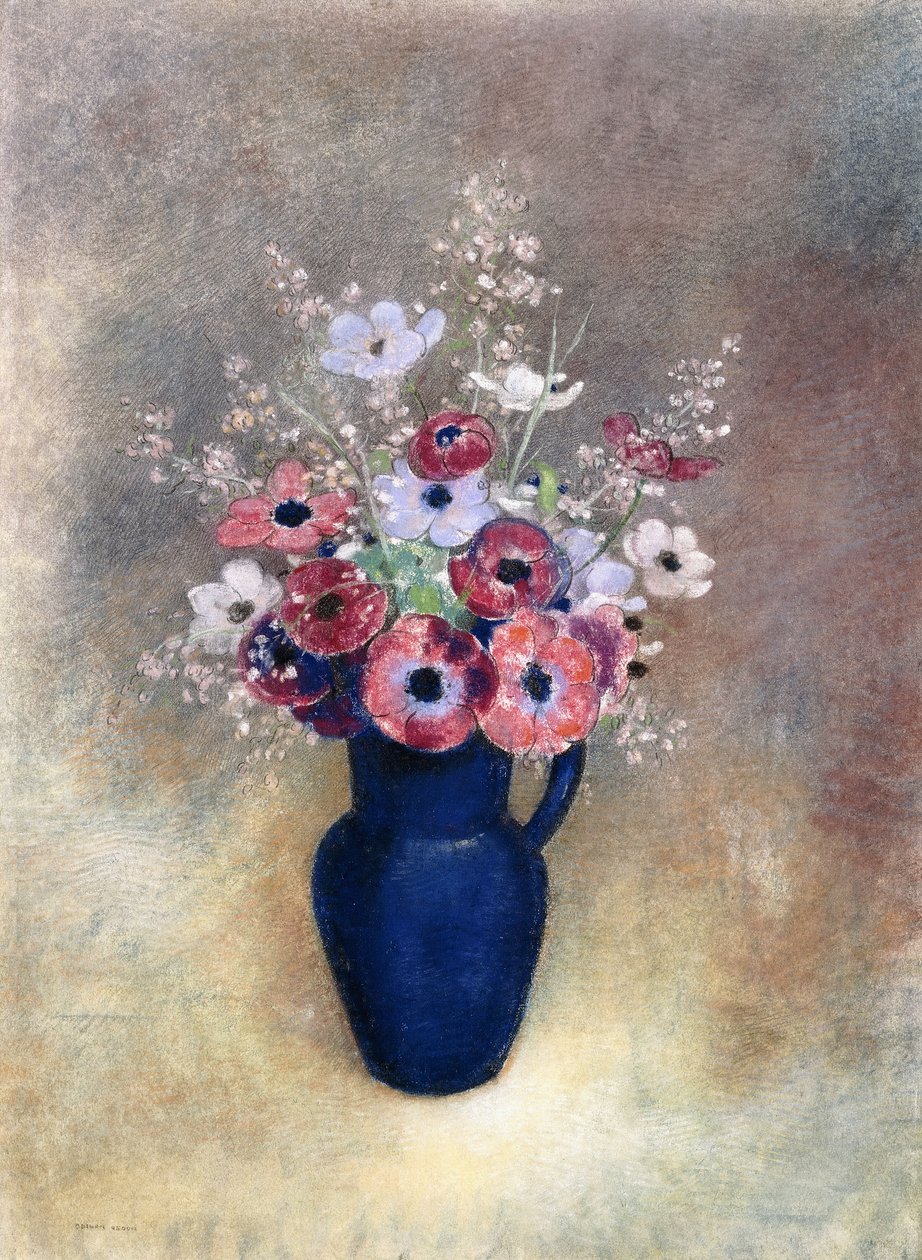 Anémones dans un Pichet, 1910-15 - Odilon Redon