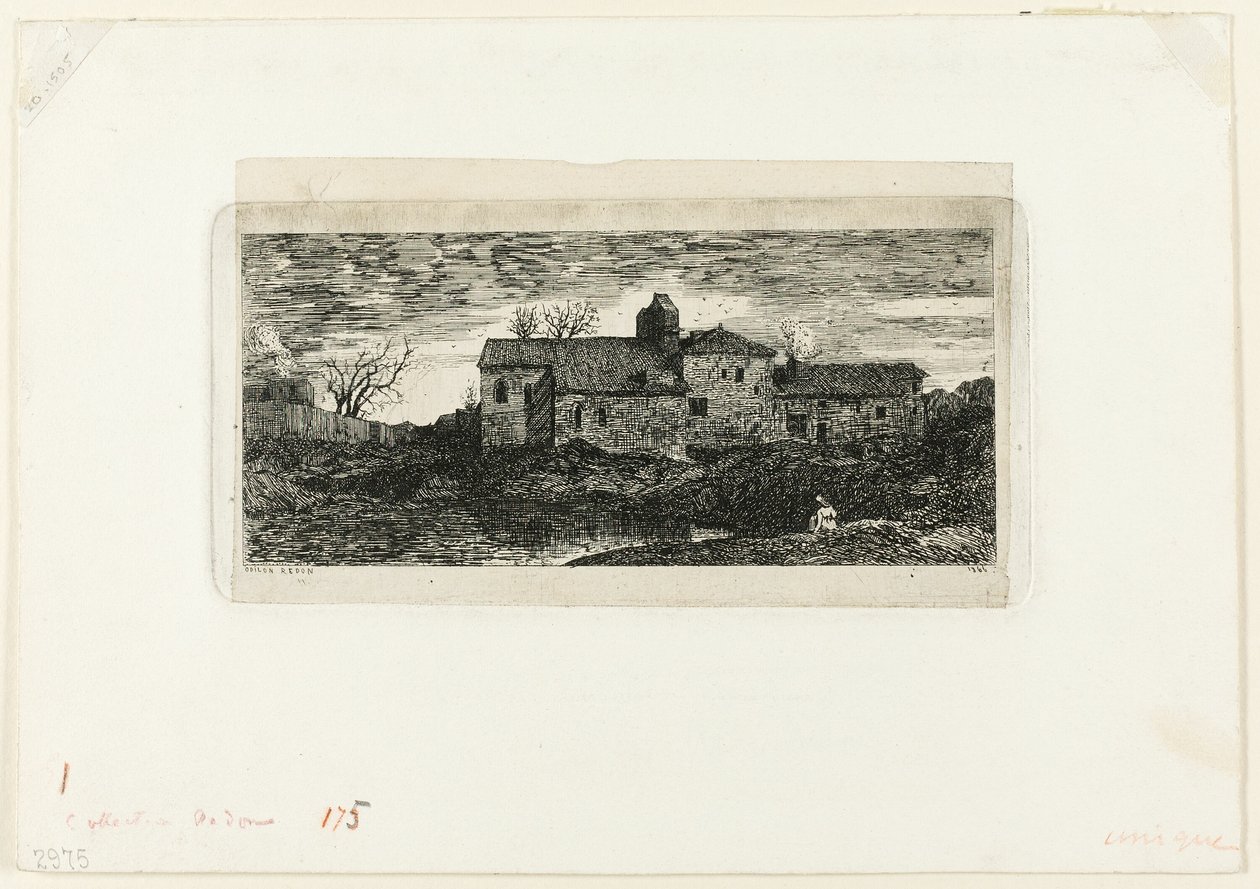 Chapelle et hospice de pèlerins à Harambeltz (Basses-Pyrénées) - Odilon Redon