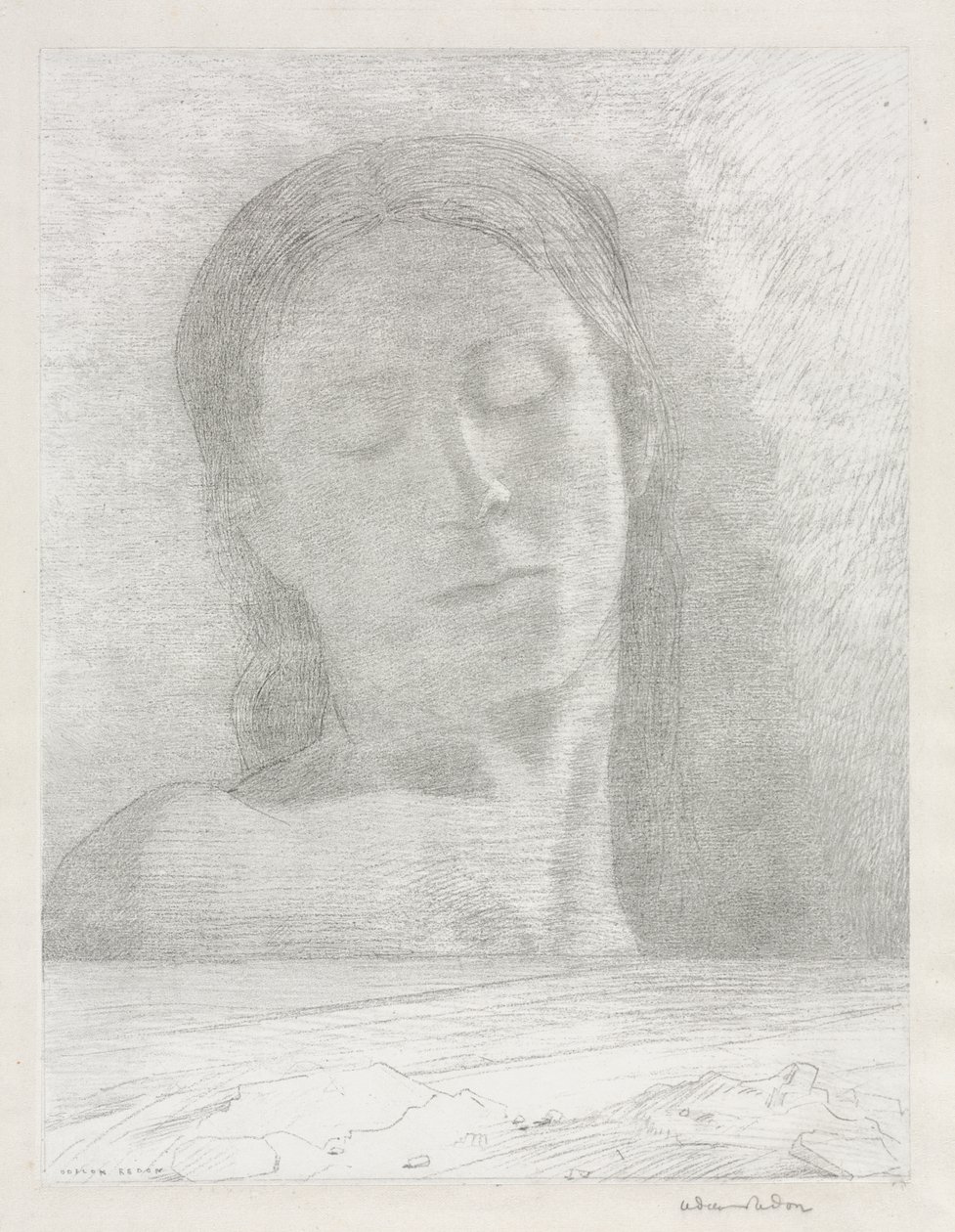 Yeux fermés - Odilon Redon