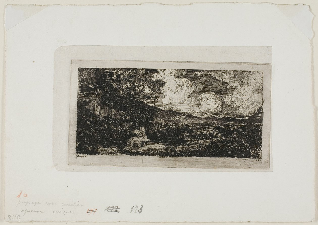 Cavalier au galop - Odilon Redon