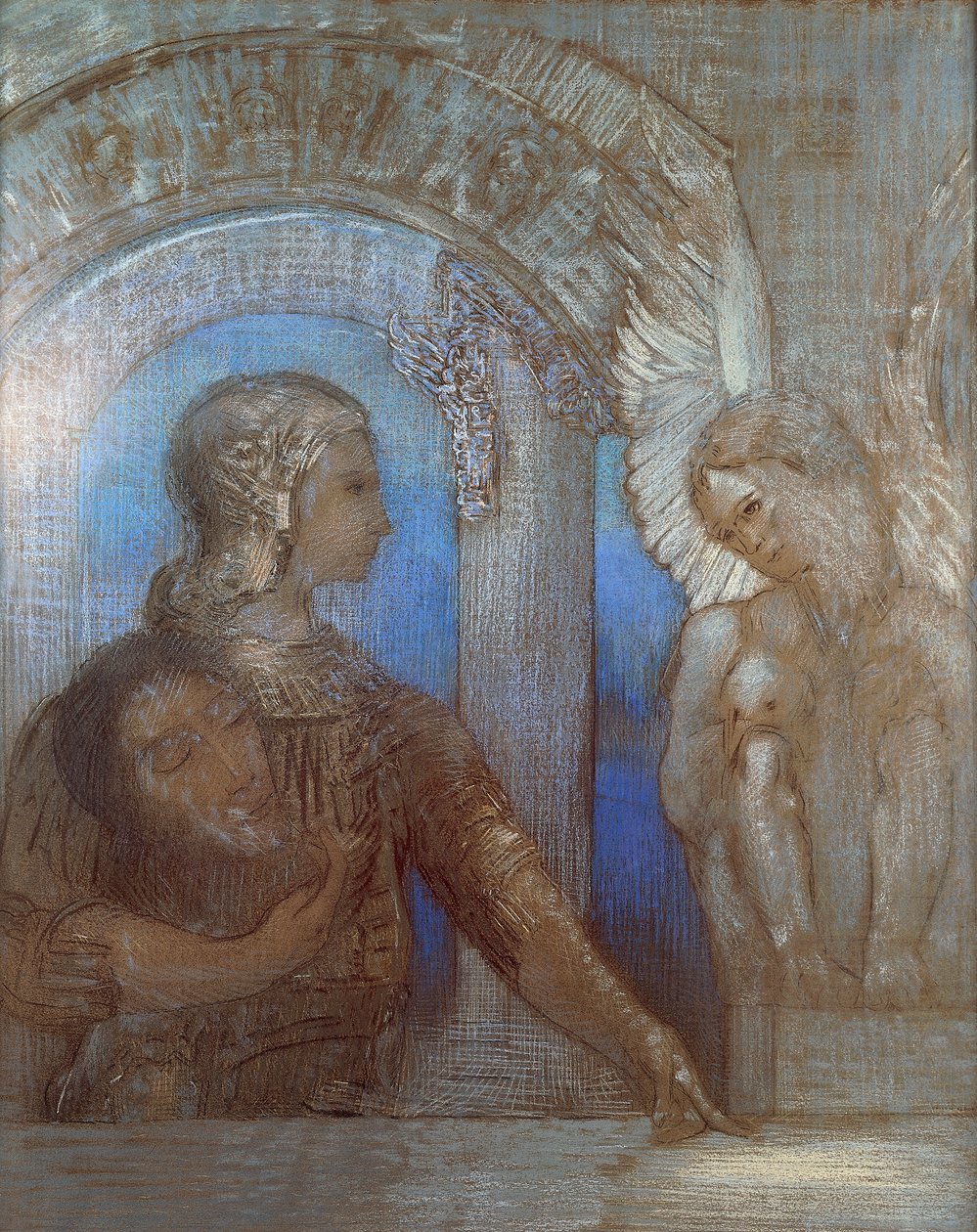 Chevalier mystique, par Odilon Redon (1840-1916) - Odilon Redon