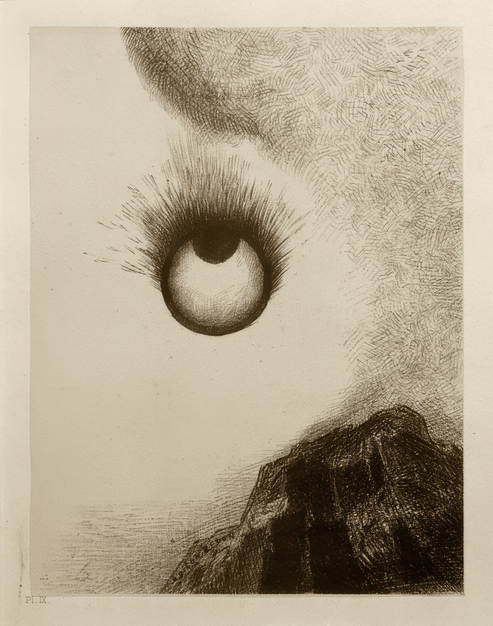 Partout les prunelles flamboient - Odilon Redon