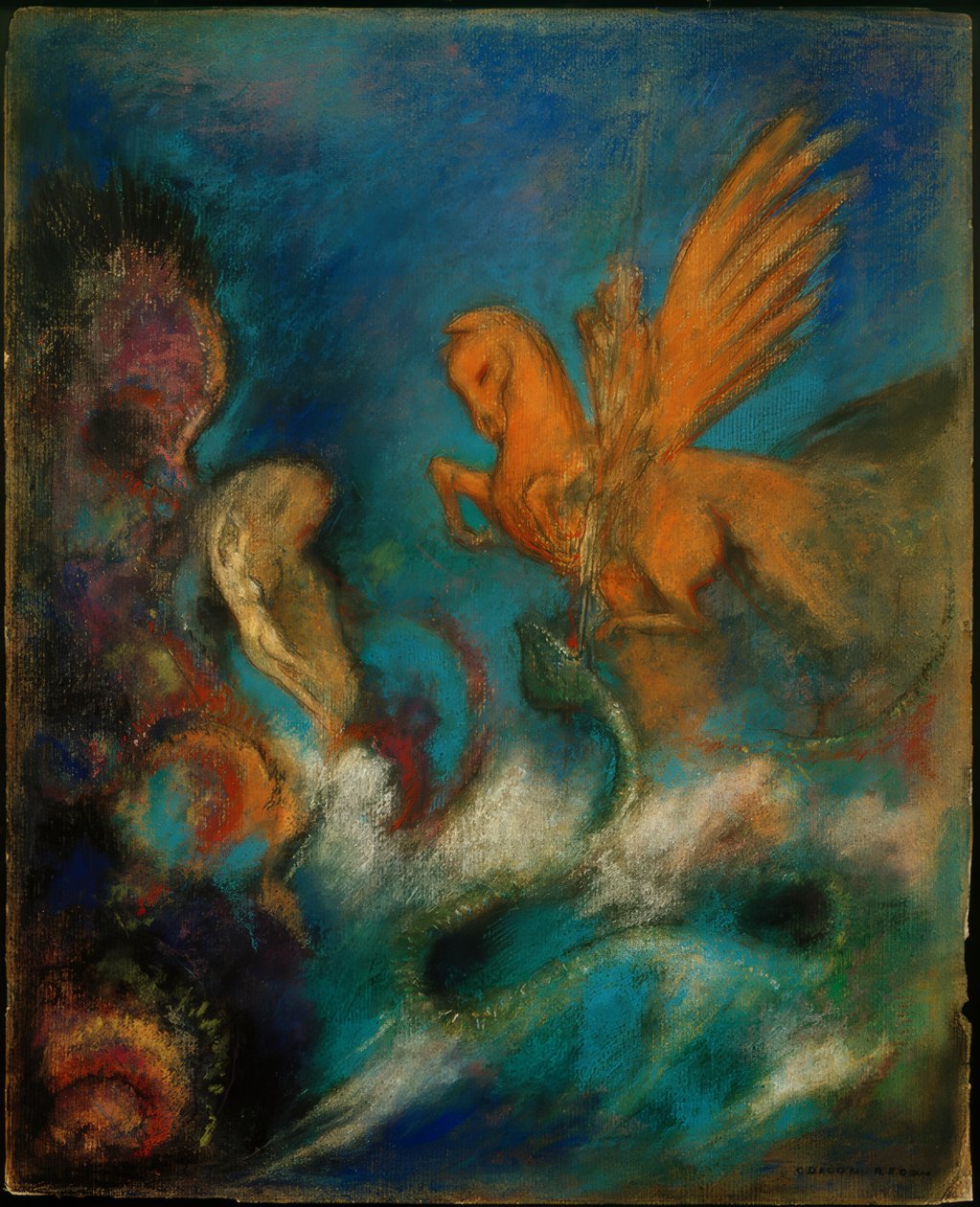 Roger et Angélique (Persée et Andromède) - Odilon Redon