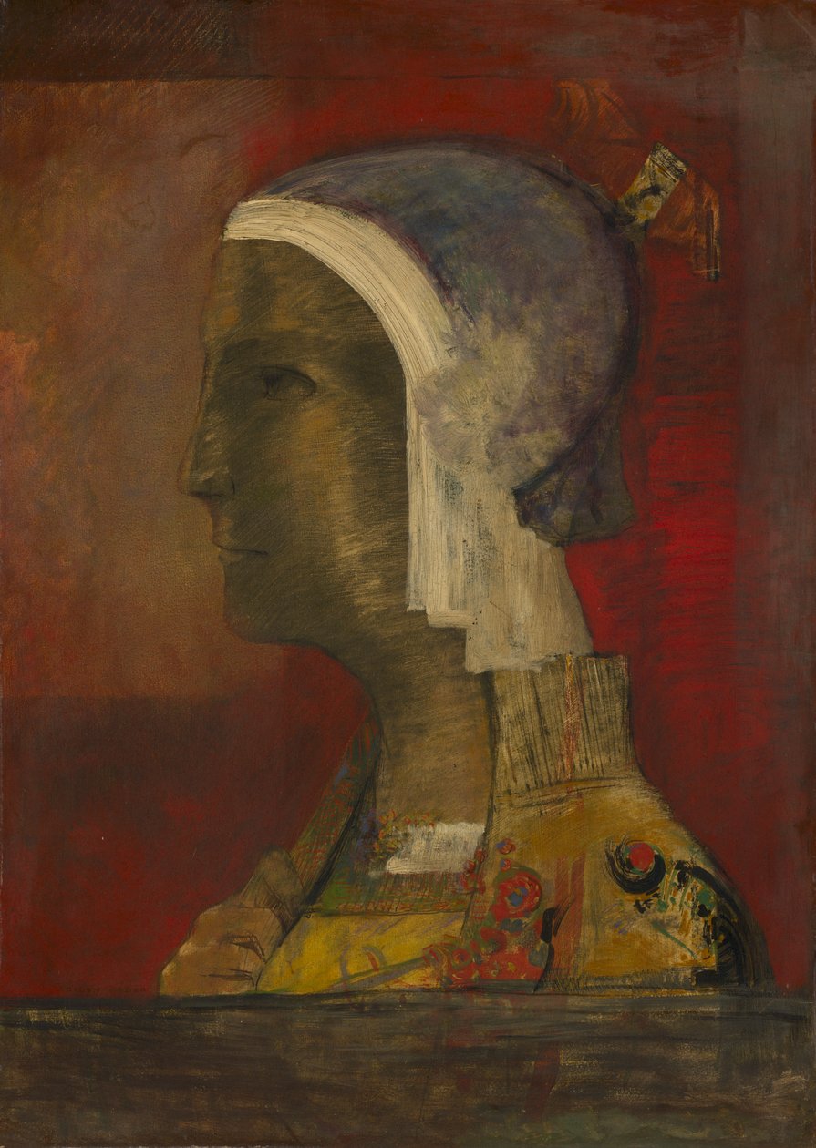 Tête symbolique - Odilon Redon