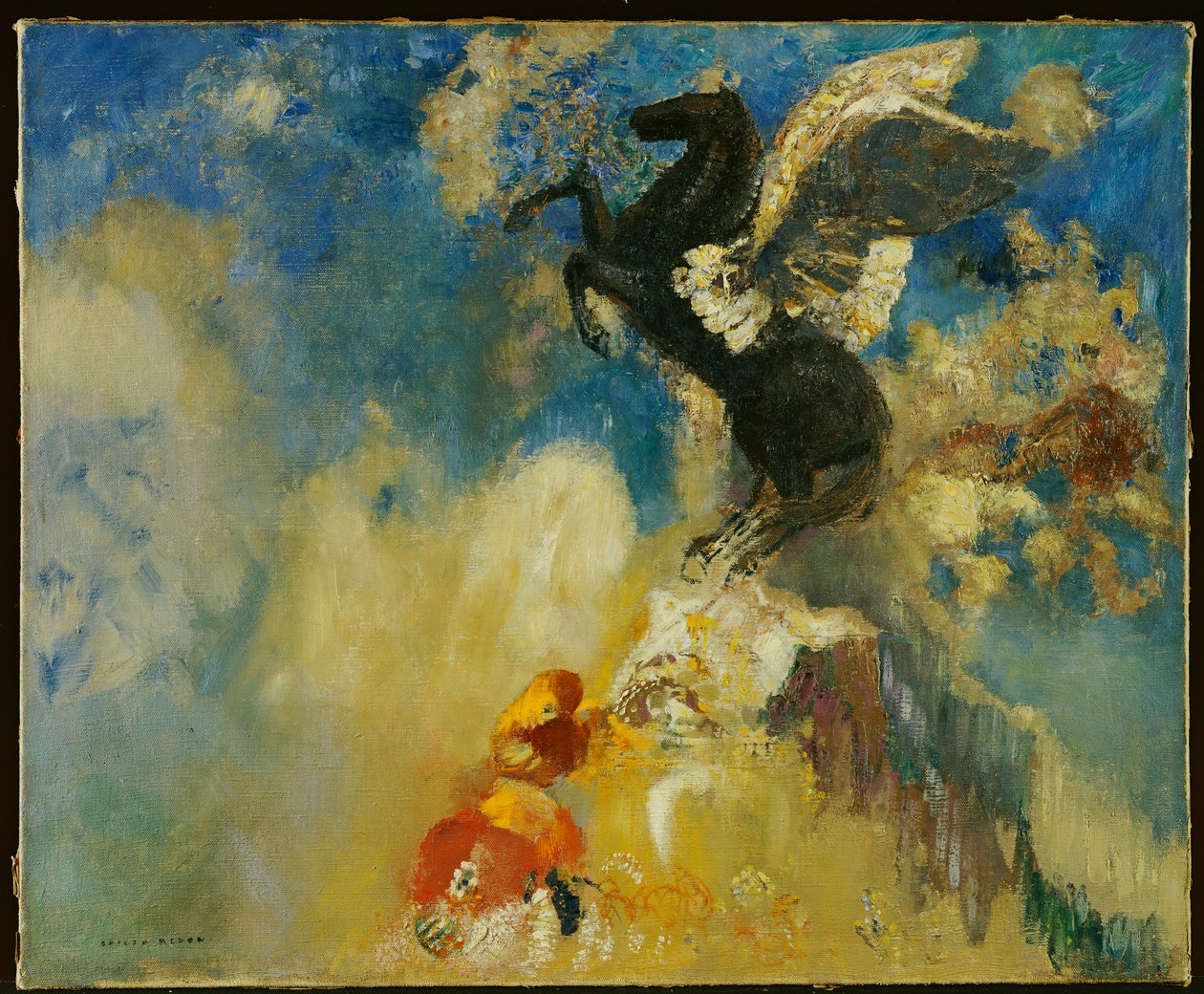 Le Pégase noir - Odilon Redon