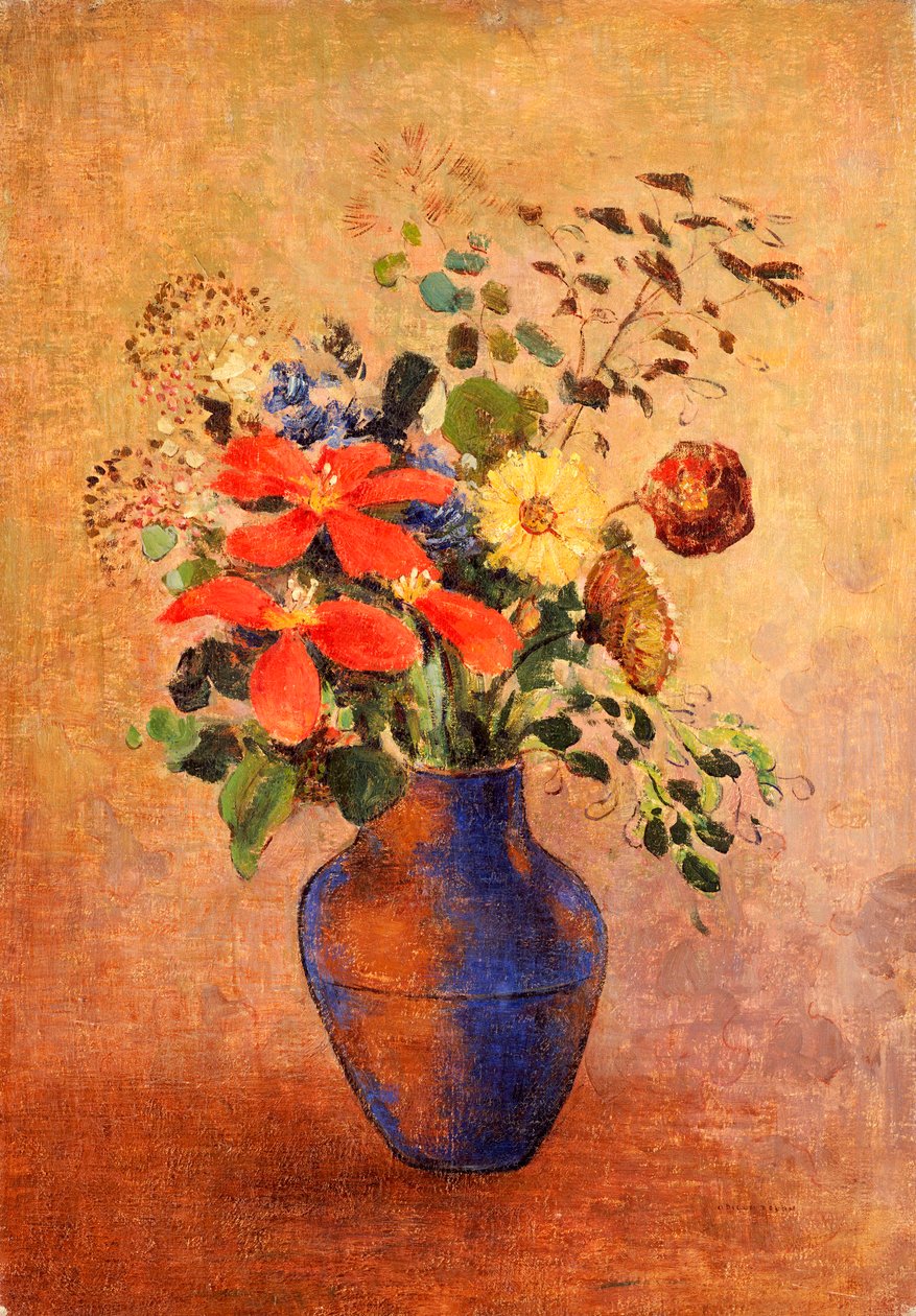 Le vase bleu - Odilon Redon