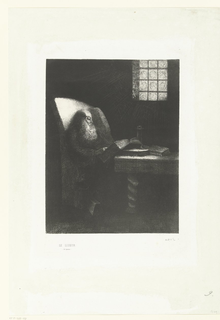 Le lecteur, 1892 - Odilon Redon