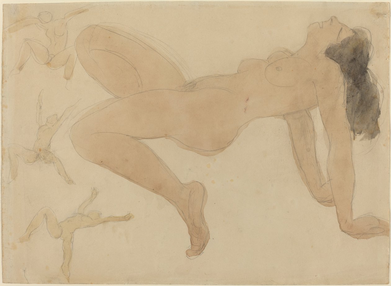 Études de danseurs nus - Odilon Roche