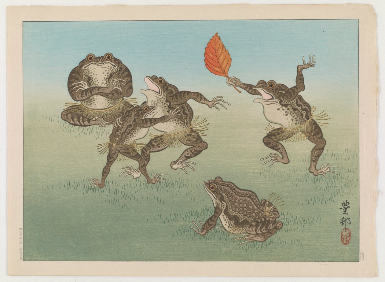 Crapauds de Sumo, vers 1930 - Ohara Koson