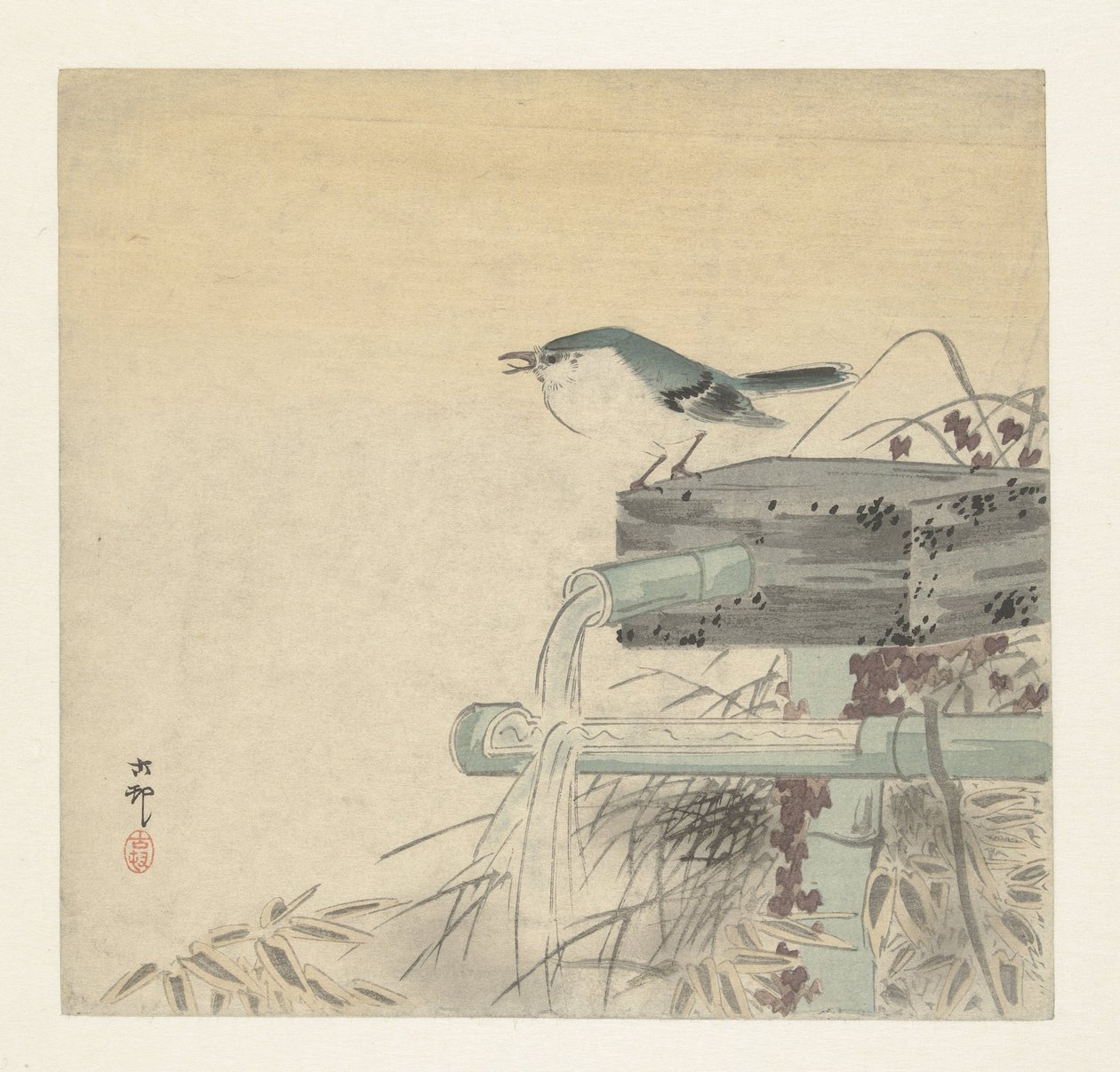 Rossignol bleu - Ohara Koson