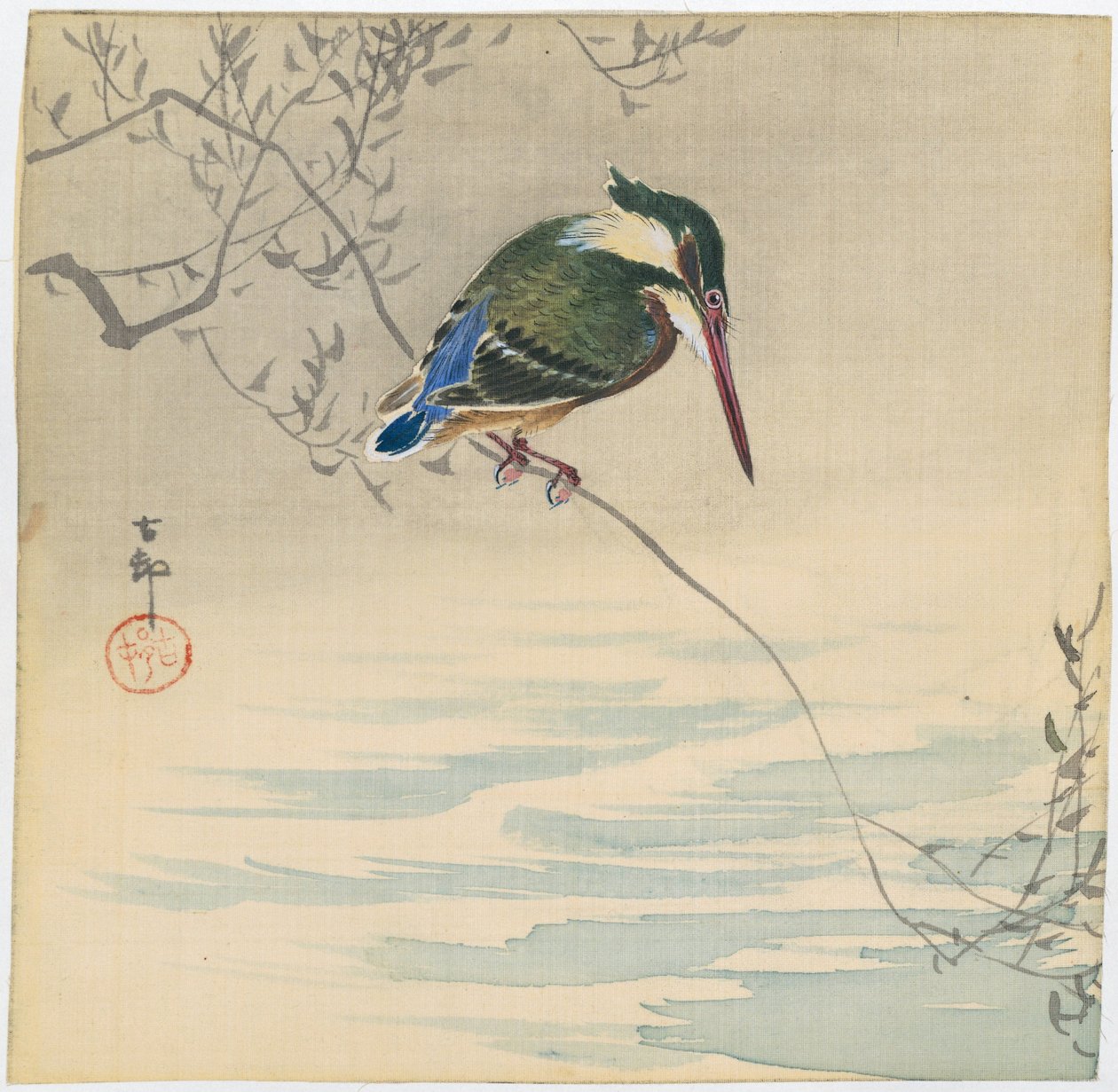 Martin-pêcheur - Ohara Koson