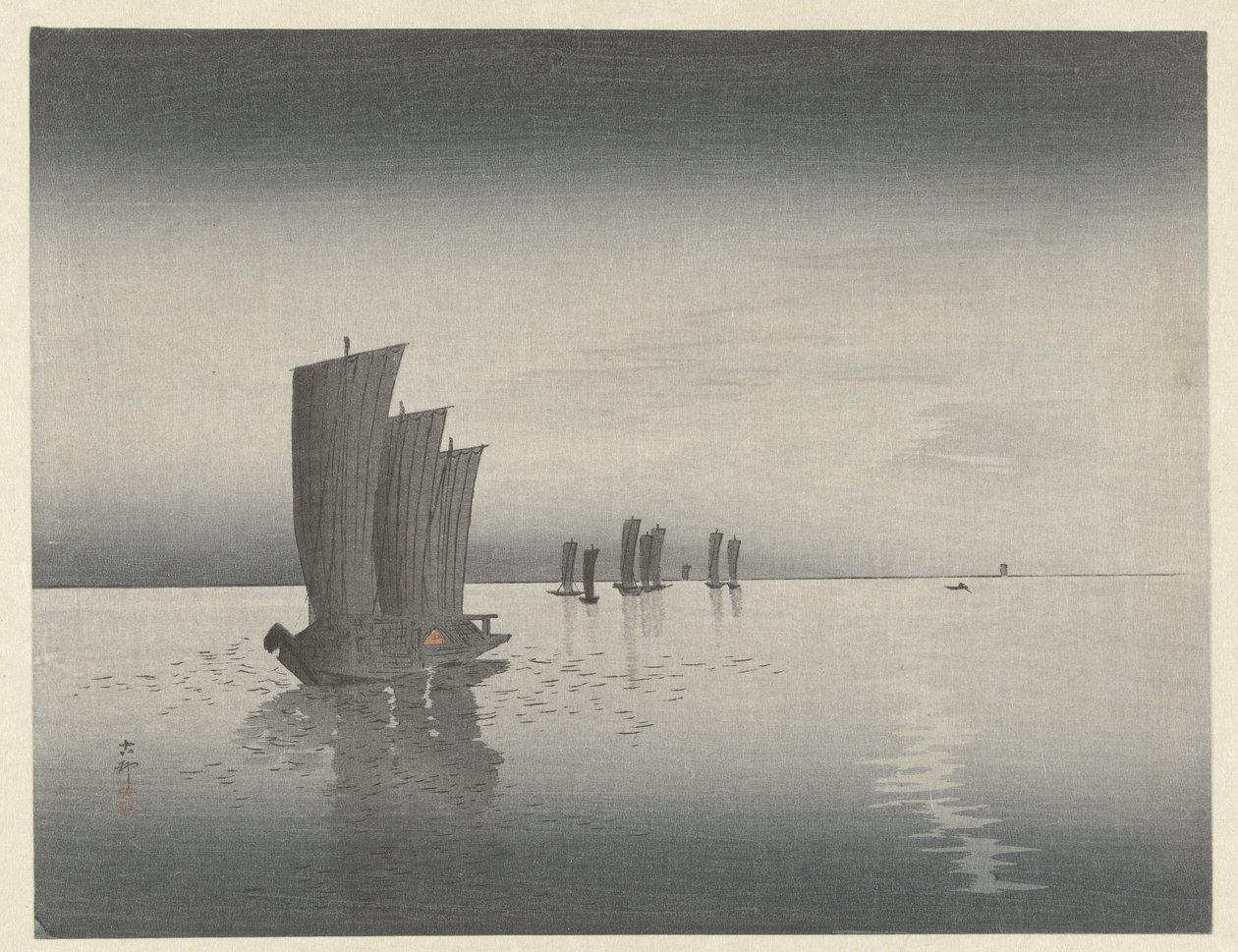 Bateaux de pêche - Ohara Koson