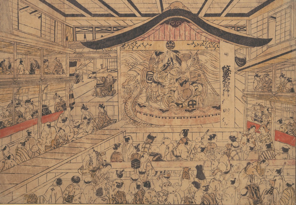 Au théâtre - Okumura Masanobu