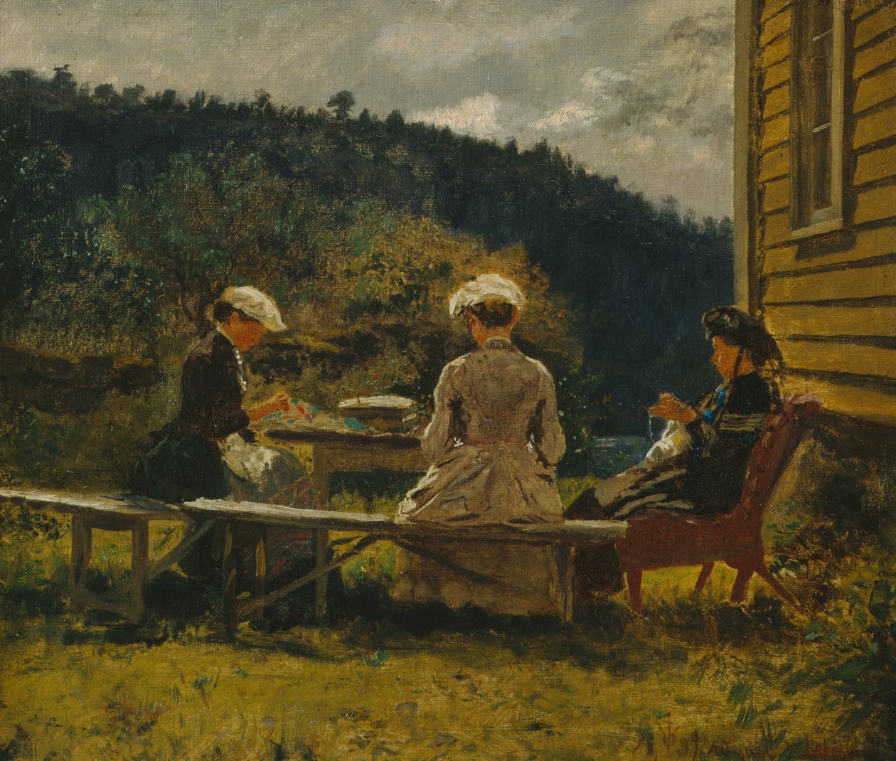 Mère et cousins - Olaf Isaachsen