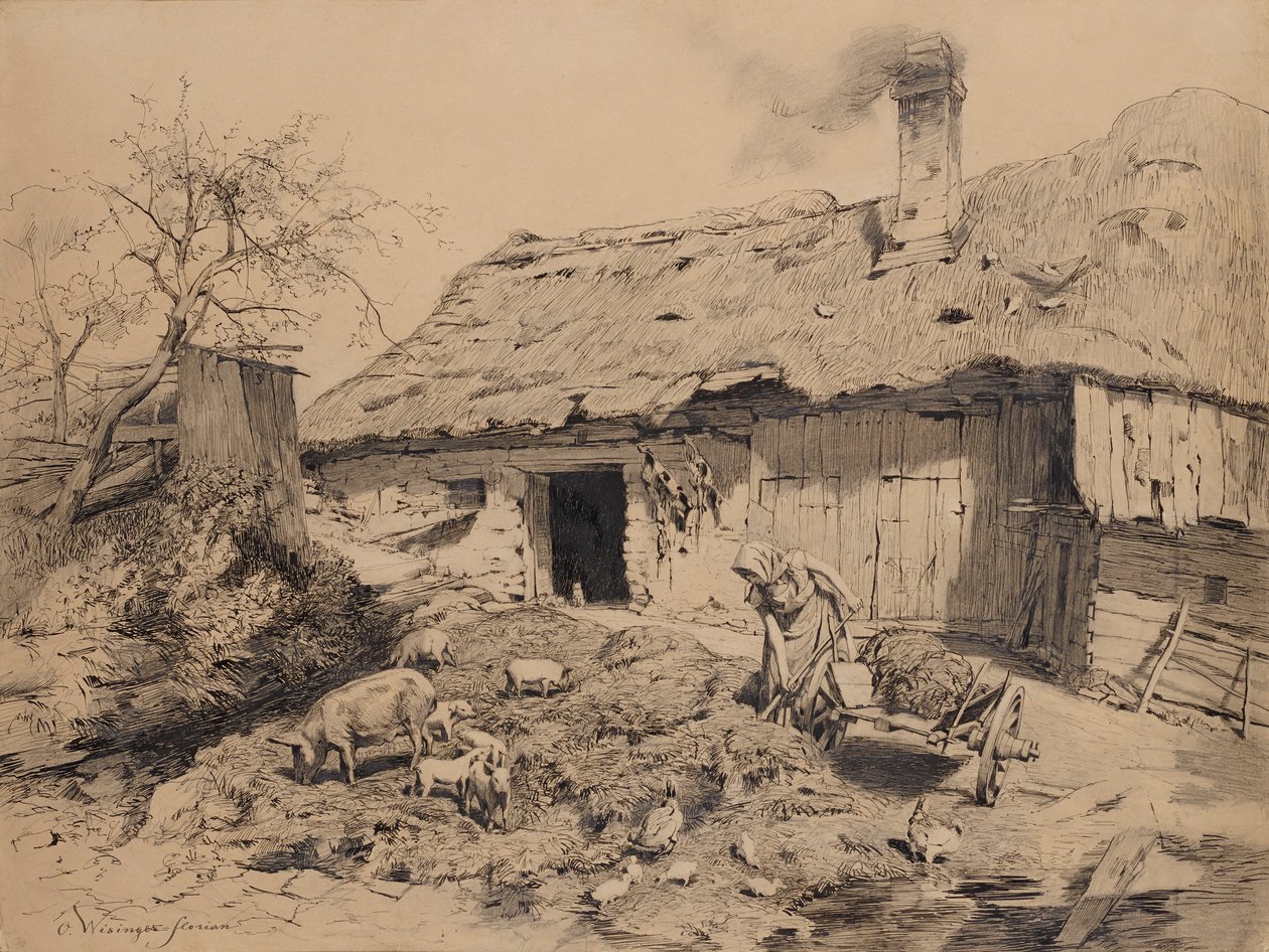 Travail à la ferme - Olga Wisinger Florian