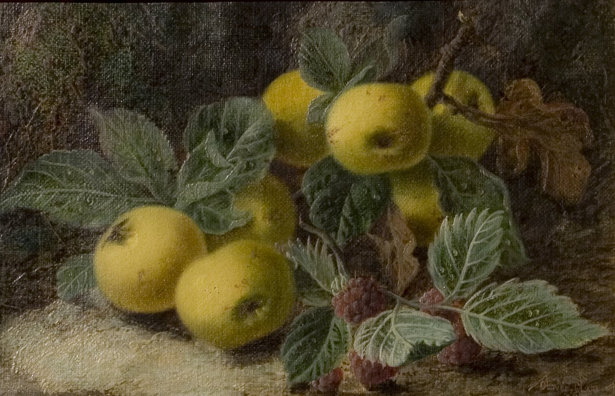 Coing et mûres, vers 1893 - Oliver Clare