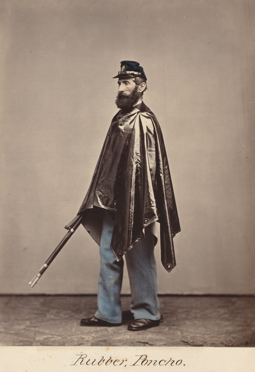 Poncho en caoutchouc, 1866 (photo) - Oliver H. Willard