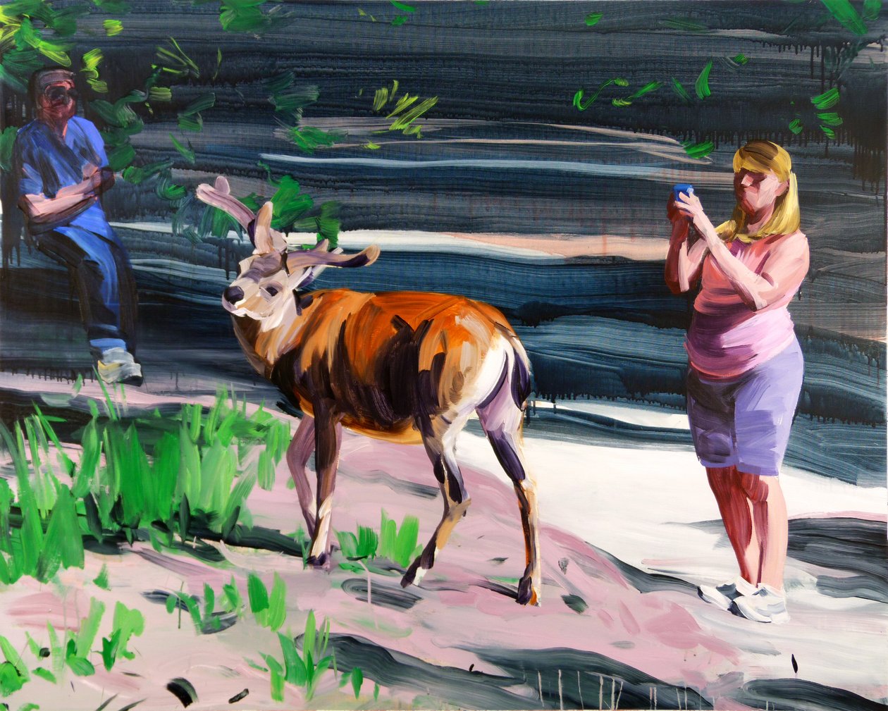 Actéon, 2014 (acrylique sur toile) - Olivier Morel