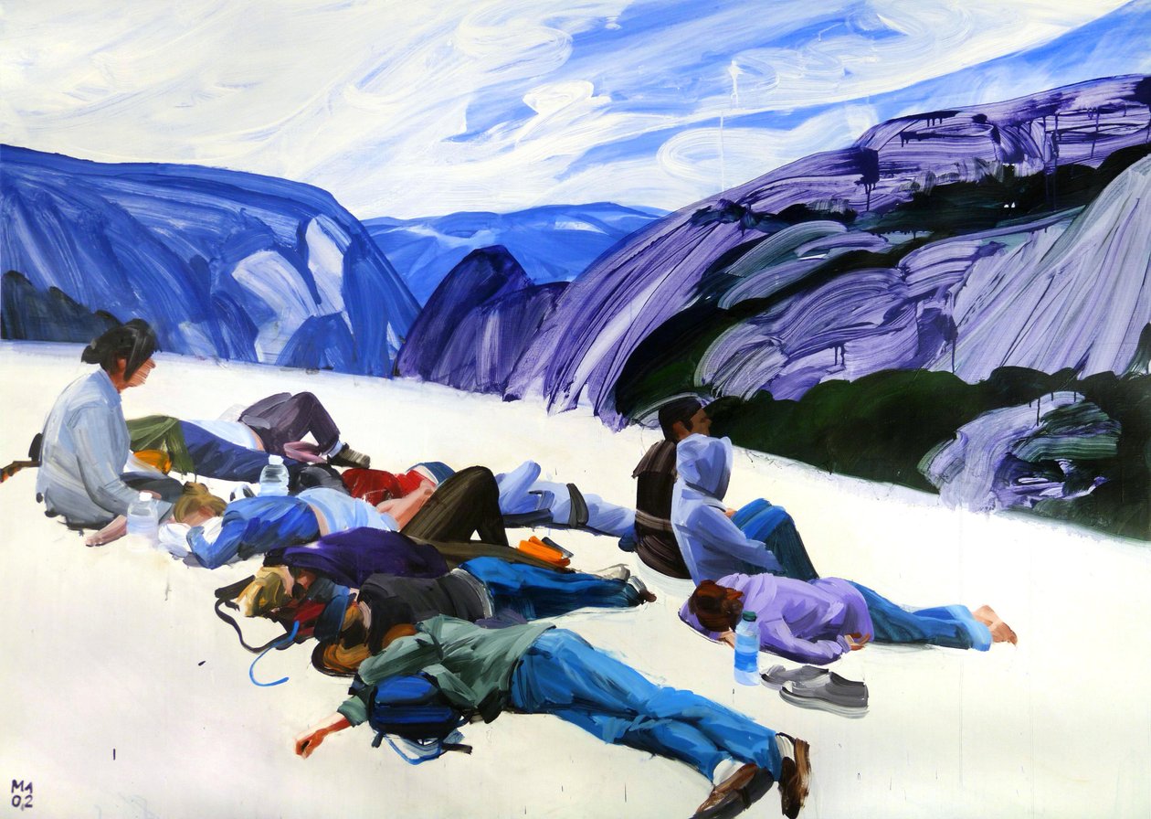 Le-nouveau-monde, 2012 (acrylic on canvas) - Olivier Morel