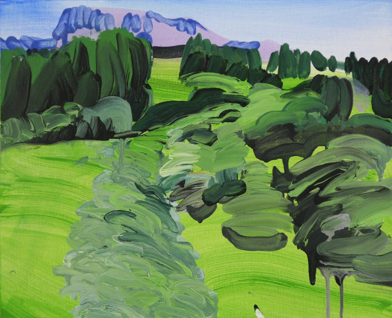 Loèche-les-Bains 1, 2012 (acrylique sur toile) - Olivier Morel