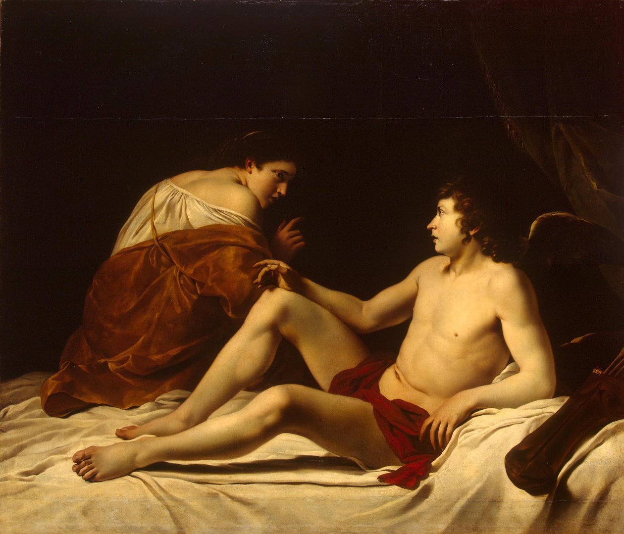 Cupidon et Psyché - Orazio Gentileschi