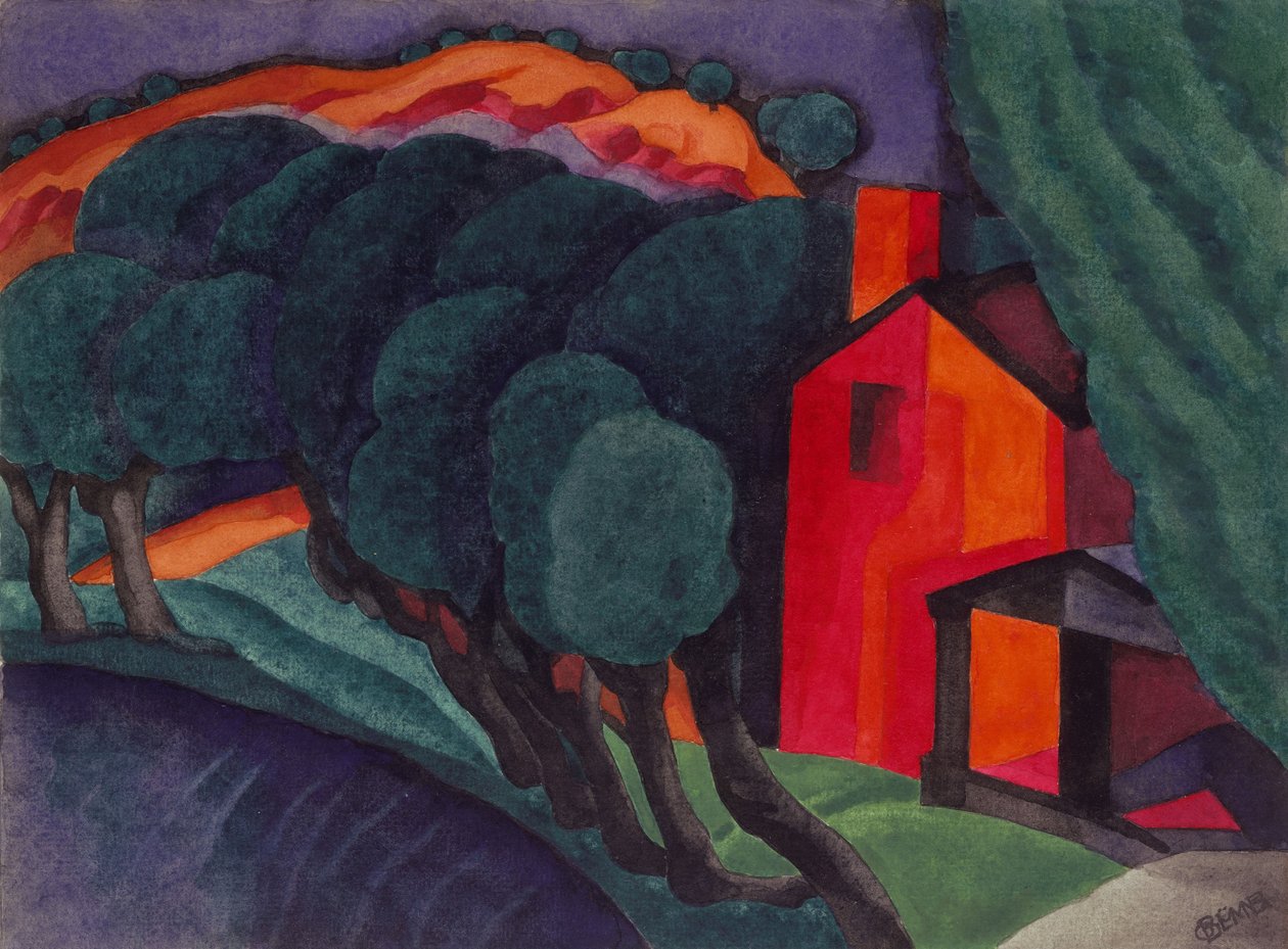 Nuit lumineuse, 1924 - Oscar Florianus Bluemner
