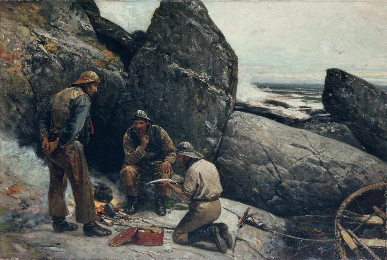 Pêcheurs - Oscar Arnold Wergeland