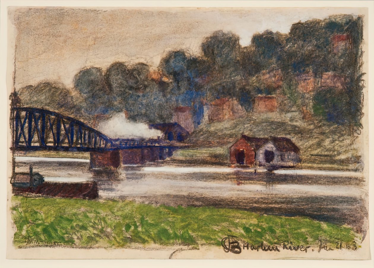 Rivière Harlem, 21 janvier 1903 - Oscar Bluemner
