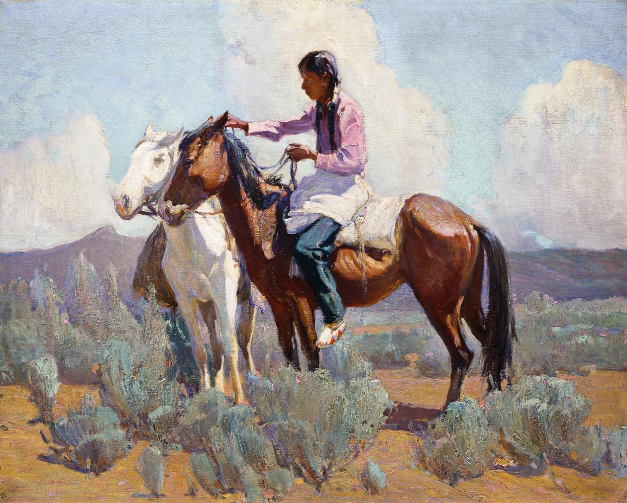 Indien à cheval - Oscar Edward Berninghaus