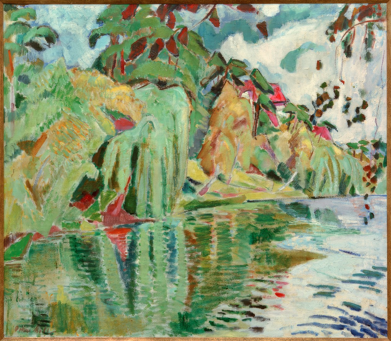 Au bord du lac - Oskar Moll