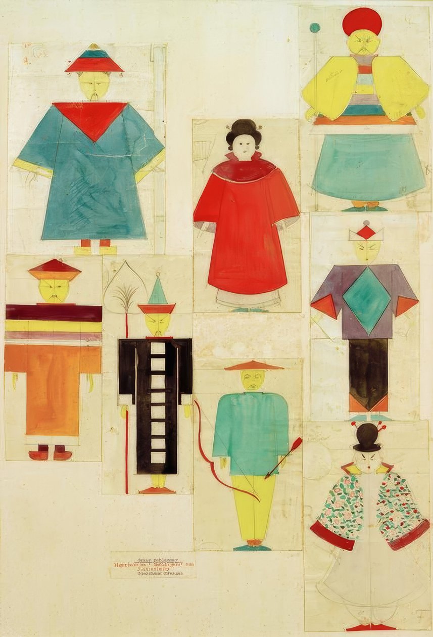 8 figurines pour Rossignol - Oskar Schlemmer