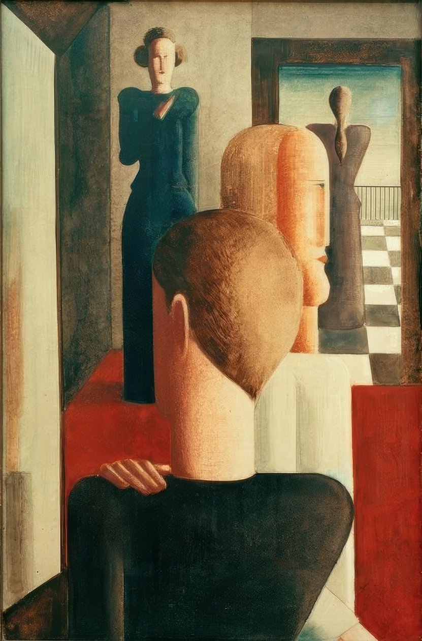 Cinq figures dans une pièce (Romain) - Oskar Schlemmer