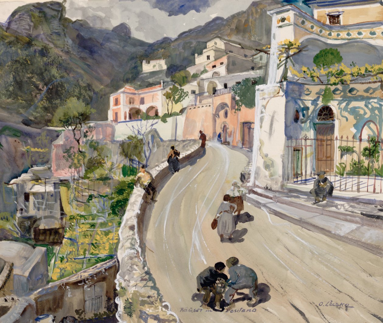 Vue de Positano - Oskar Laske