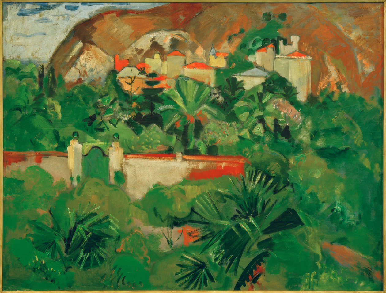 Paysage italien avec porte, Levanto - Oskar Moll