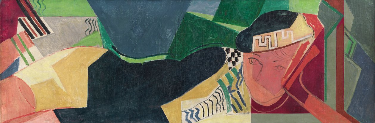 Femme allongée - Oskar Moll