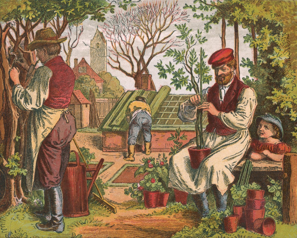 Jardinage, 1871 - Oskar Pletsch
