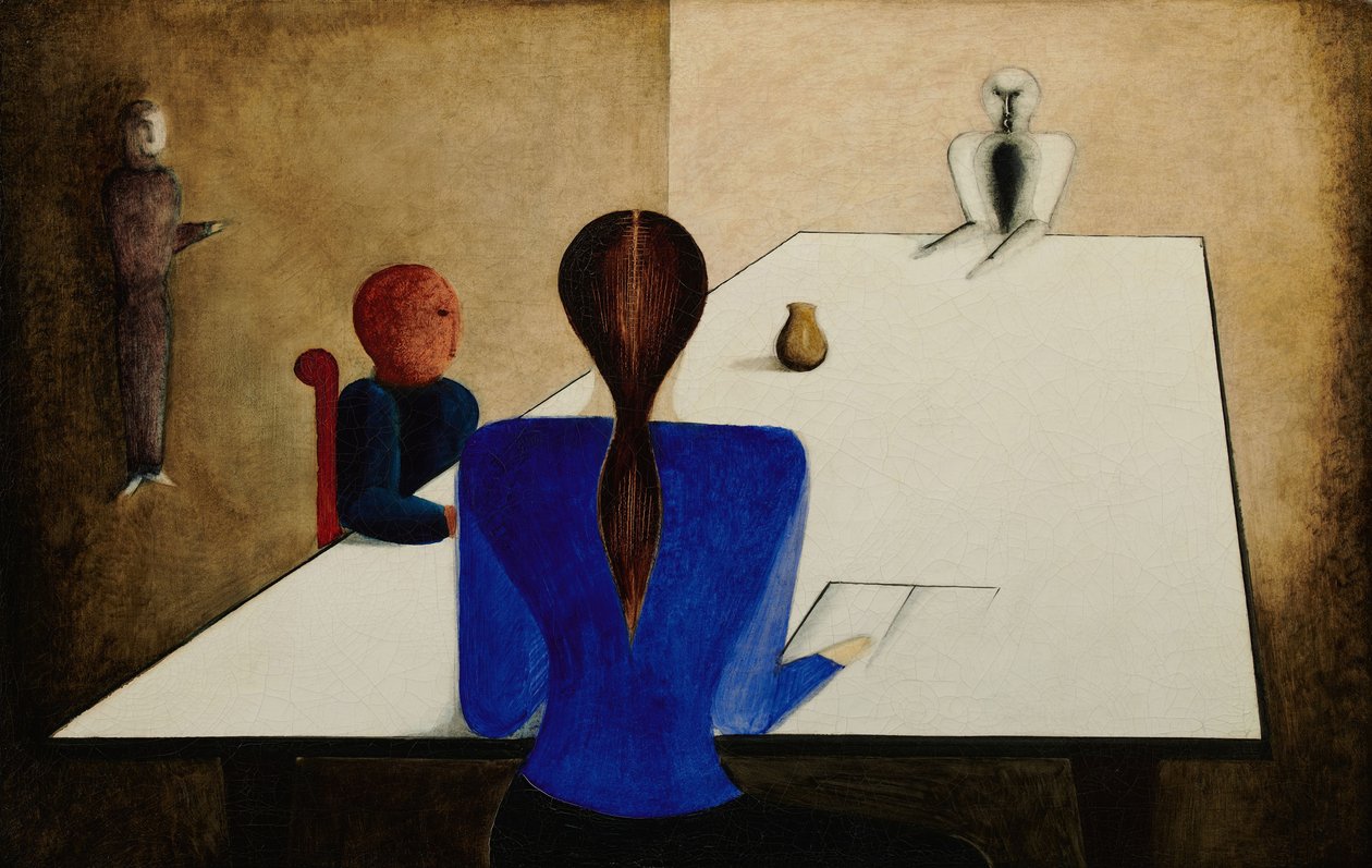 Groupe à Table, 1923 - Oskar Schlemmer