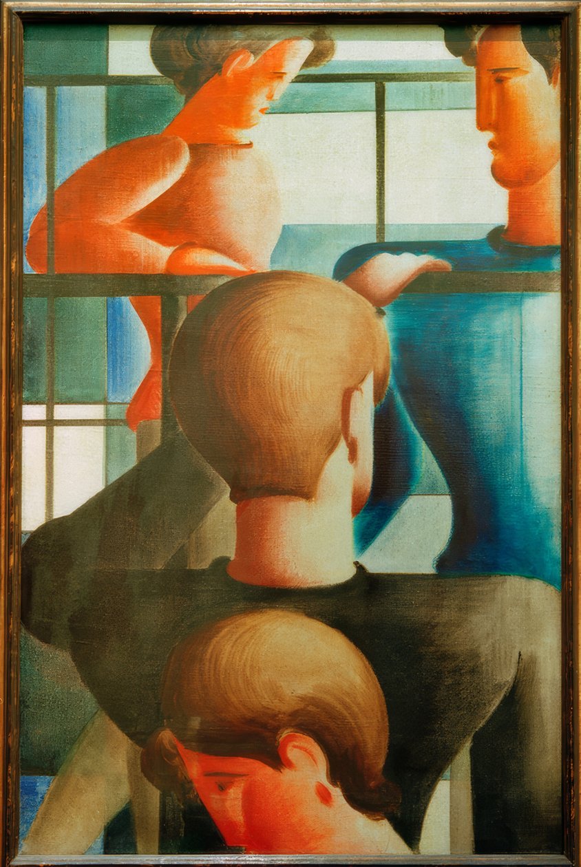 Groupe à la balustrade I - Oskar Schlemmer