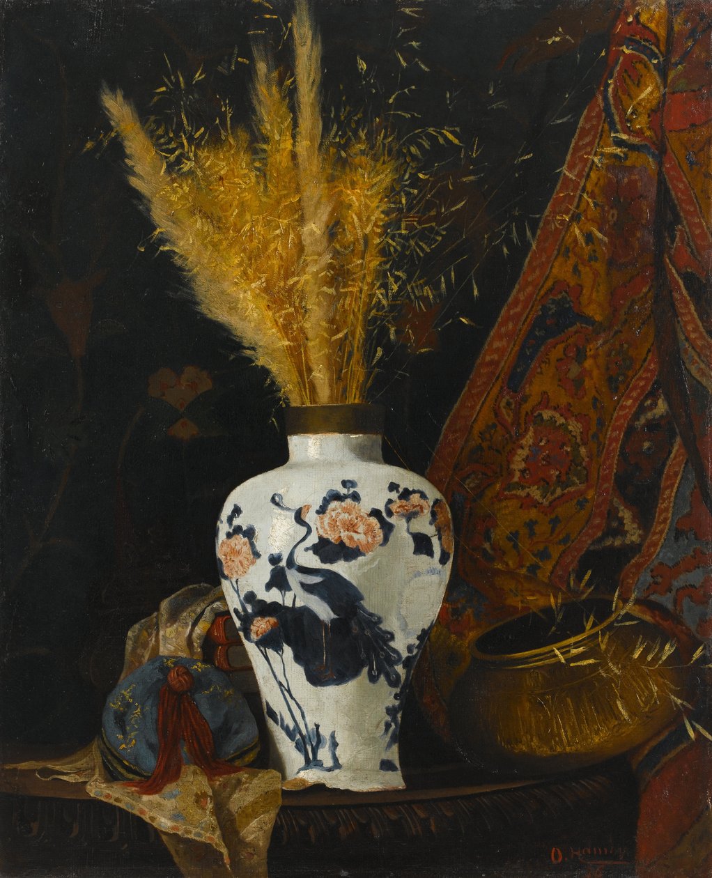 Fleurs dans un vase blanc - Osman Hamdi Bey