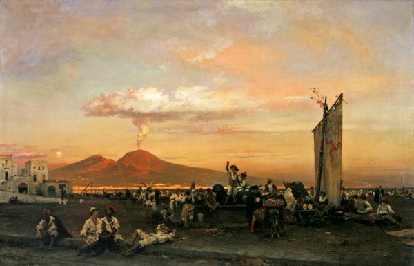 Quai à Naples, 1859 - Oswald Achenbach
