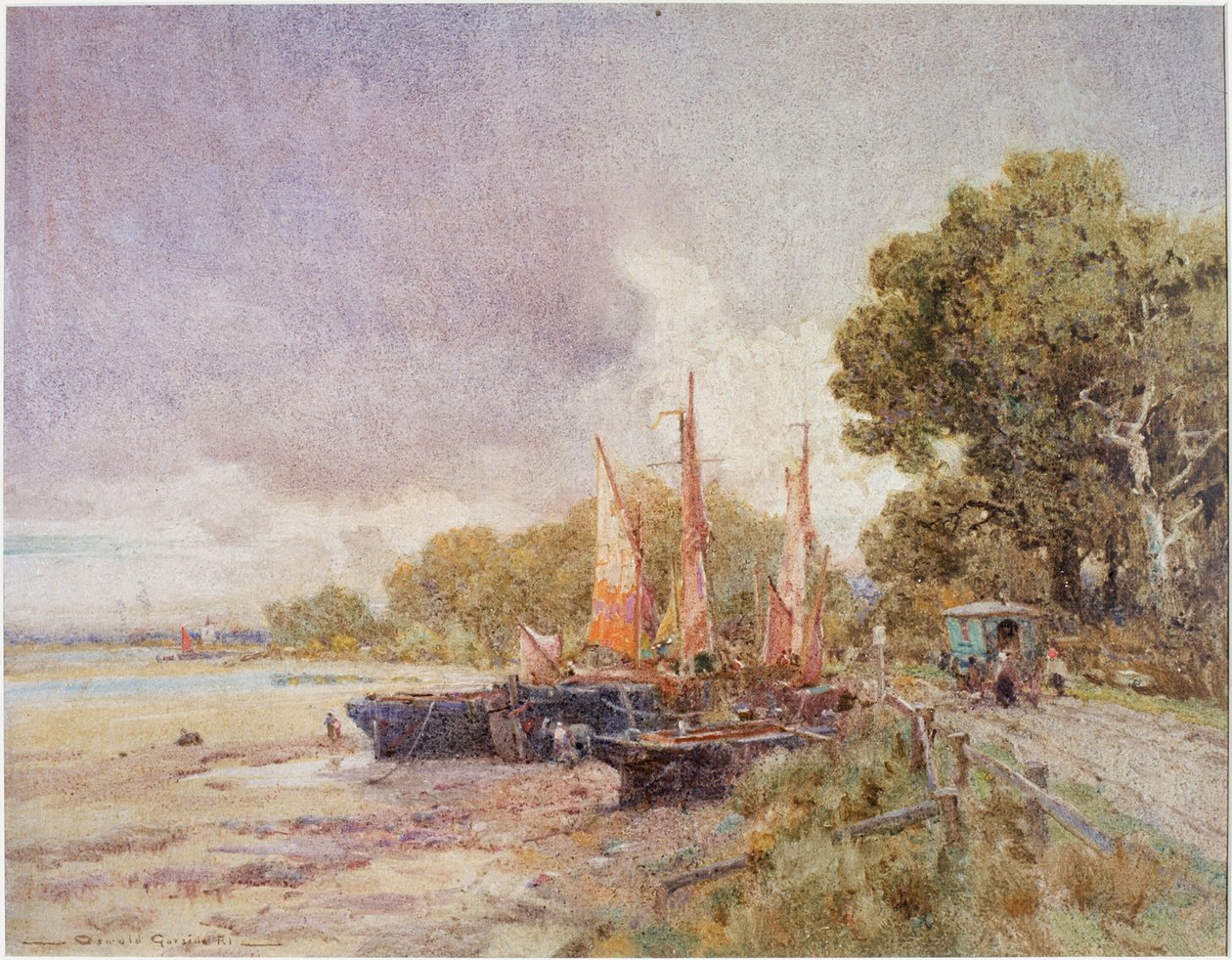 La Tamise à Barnes - Oswald Garside