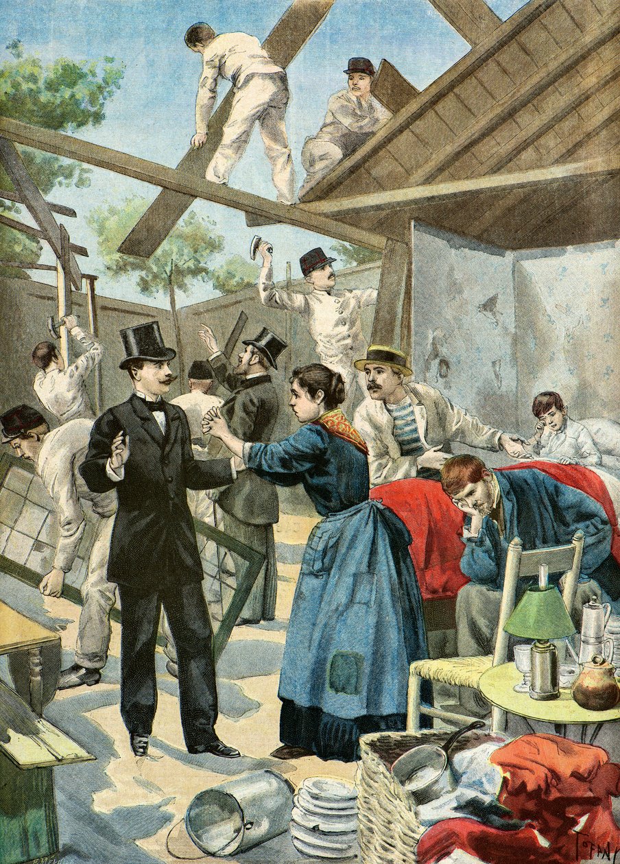 Expulsion des habitants des bidonvilles - Oswaldo Tofani