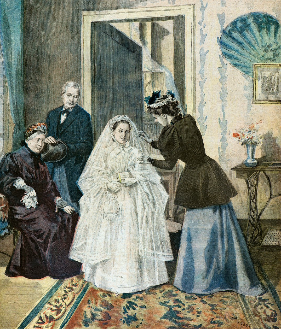 La toilette de la premiere commnuniante - Oswaldo Tofani