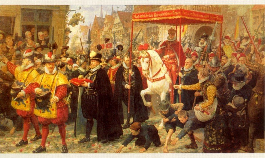 Couronnement de Christian IV en 1596 - Otto Bache