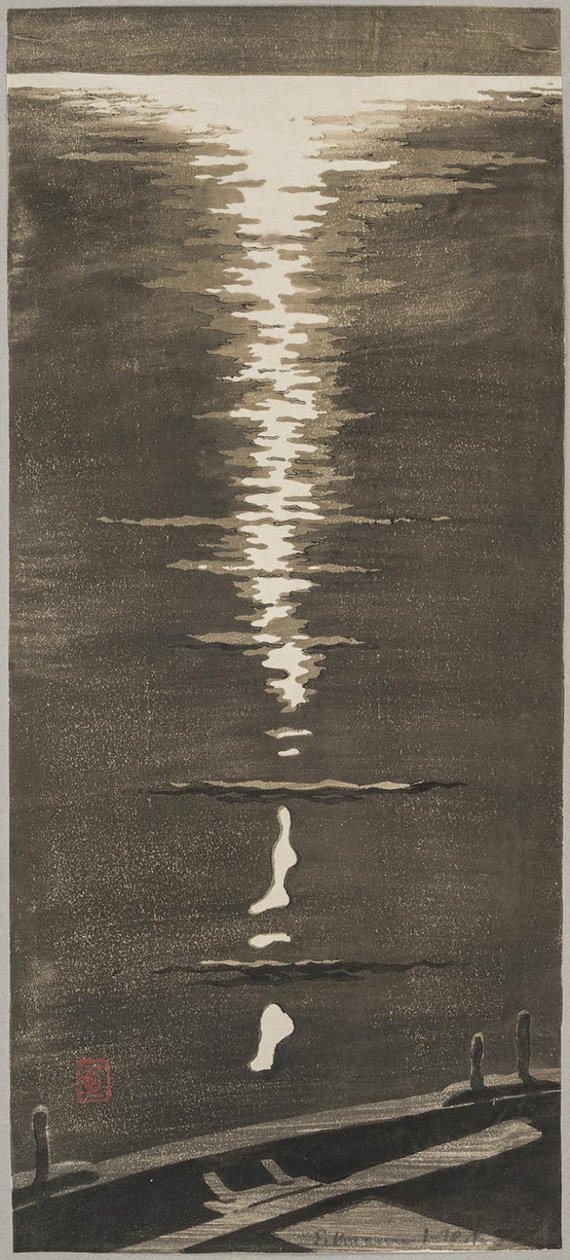Clair de lune sur la mer - Otto Eckmann
