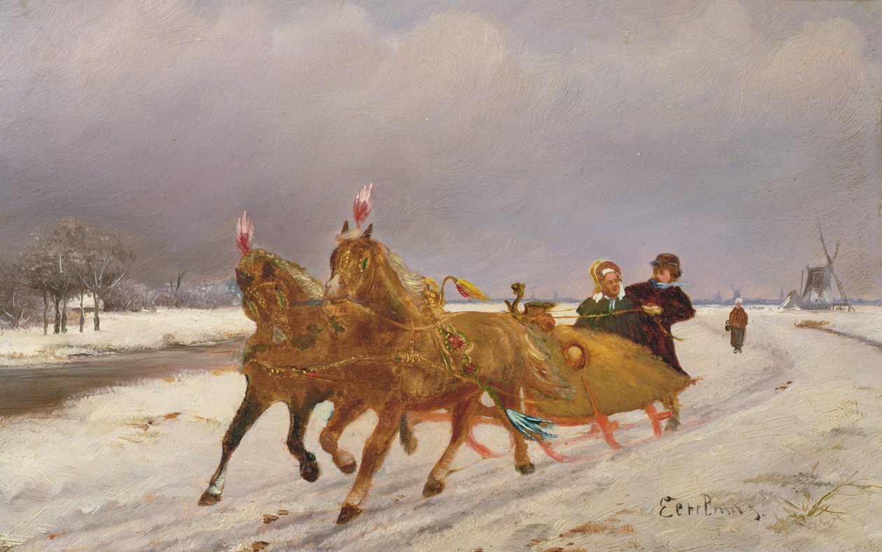 Troïka dans la neige - Otto Eerelman