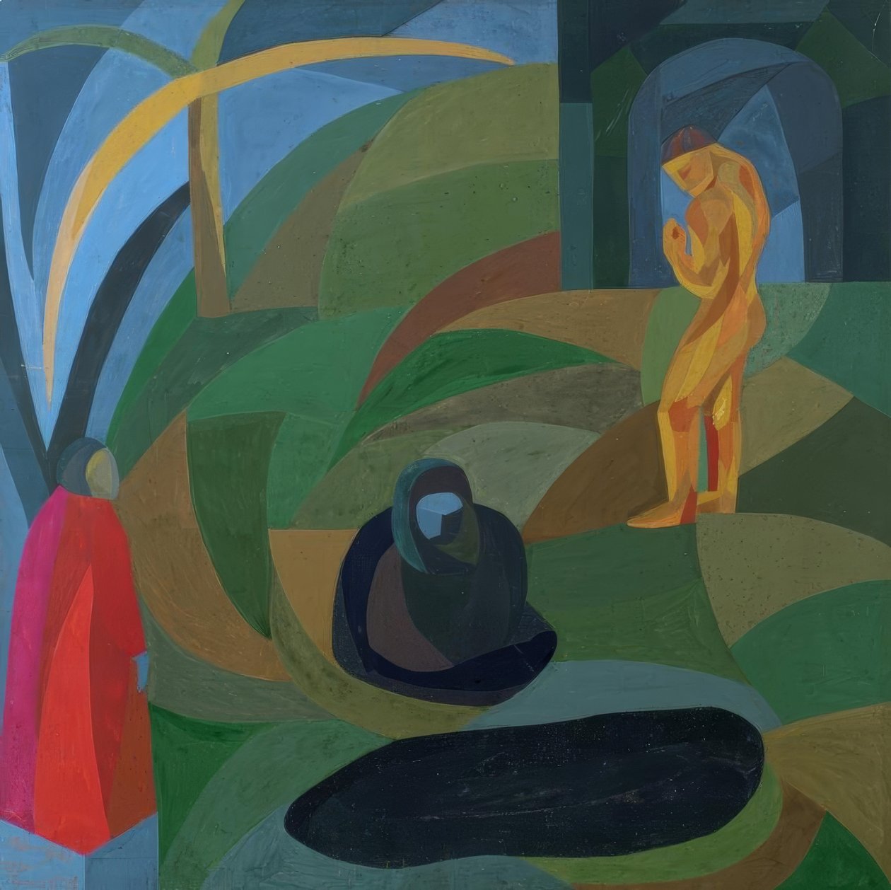 Composition avec trois figures - Otto Freundlich